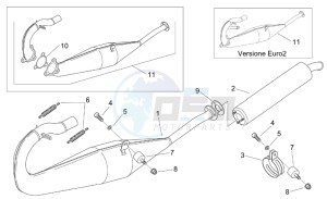 RS 50 Tuono drawing Exhaust unit