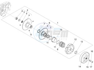 Liberty 150 4t 3v ie lem drawing Driven pulley