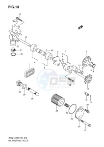 RM-Z450 (E19) drawing OIL PUMP (RM-Z450K8 K9 L0)