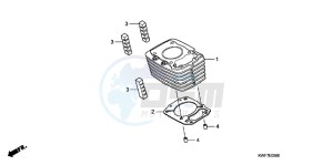 CBF125MB drawing CYLINDER