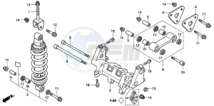 VFR800 drawing REAR CUSHION (VFR800)