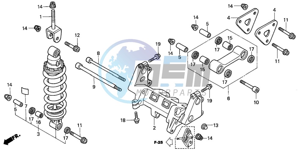 REAR CUSHION (VFR800)