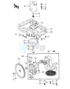 KZ 1000 A [KZ1000] (A3-A4) [KZ1000] drawing OIL PUMP_OIL FILTER_OIL PAN -- 79-80 A3_A3A_A4- -