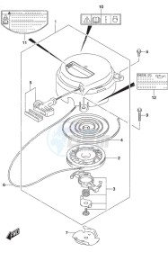 DF 2.5 drawing Recoil Starter