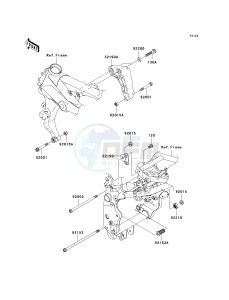 ZR 750 K [Z750S] (K6F) K6F drawing ENGINE MOUNT