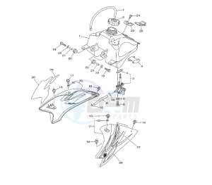 TTR E 50 drawing FUEL TANK 1P64-65-66