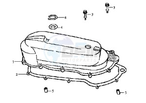 JET EURO X EU2 - 50 cc drawing CLUTCH COVER