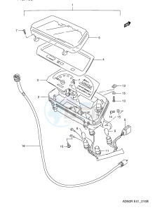 AD50 (E41) drawing SPEEDOMETER (P9,E94)