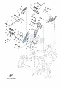 TRACER 7 MTT690 (B4T3) drawing STAND & FOOTREST 2