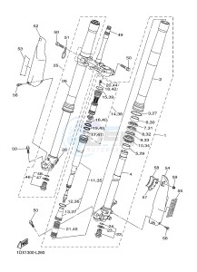 WR450F (1DXJ 1DXF 1DXH 1DXG) drawing FRONT FORK