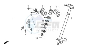 TRX300EX SPORTRAX drawing STEERING SHAFT