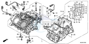 VFR1200XD CrossTourer - VFR1200X Dual Clutch 2ED - (2ED) drawing CRANKCASE (VFR1200X)