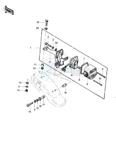 KZ 400 S [SPECIAL] (S) [SPECIAL] drawing TAILIGHT -- 75 S- -