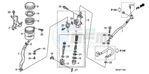 ST13009 Europe Direct - (ED / MME) drawing RR. BRAKE MASTER CYLINDER (ST1300)