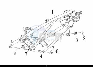 MAXSYM TL 500 (TL47W1-EU) (L9) drawing FRAME BODY COMP.(2)