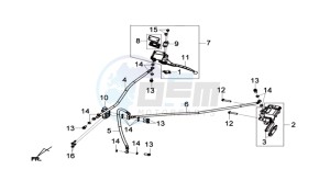 GTS 300 I drawing REAR BRAKE CALIPER / BRAKE MOUNT