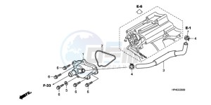 TRX420FMA Australia - (U / 2U 4WD) drawing WATER PUMP COVER