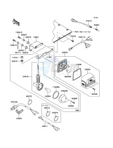 MULE_4010_DIESEL_4X4 KAF950FDF EU drawing Taillight(s)