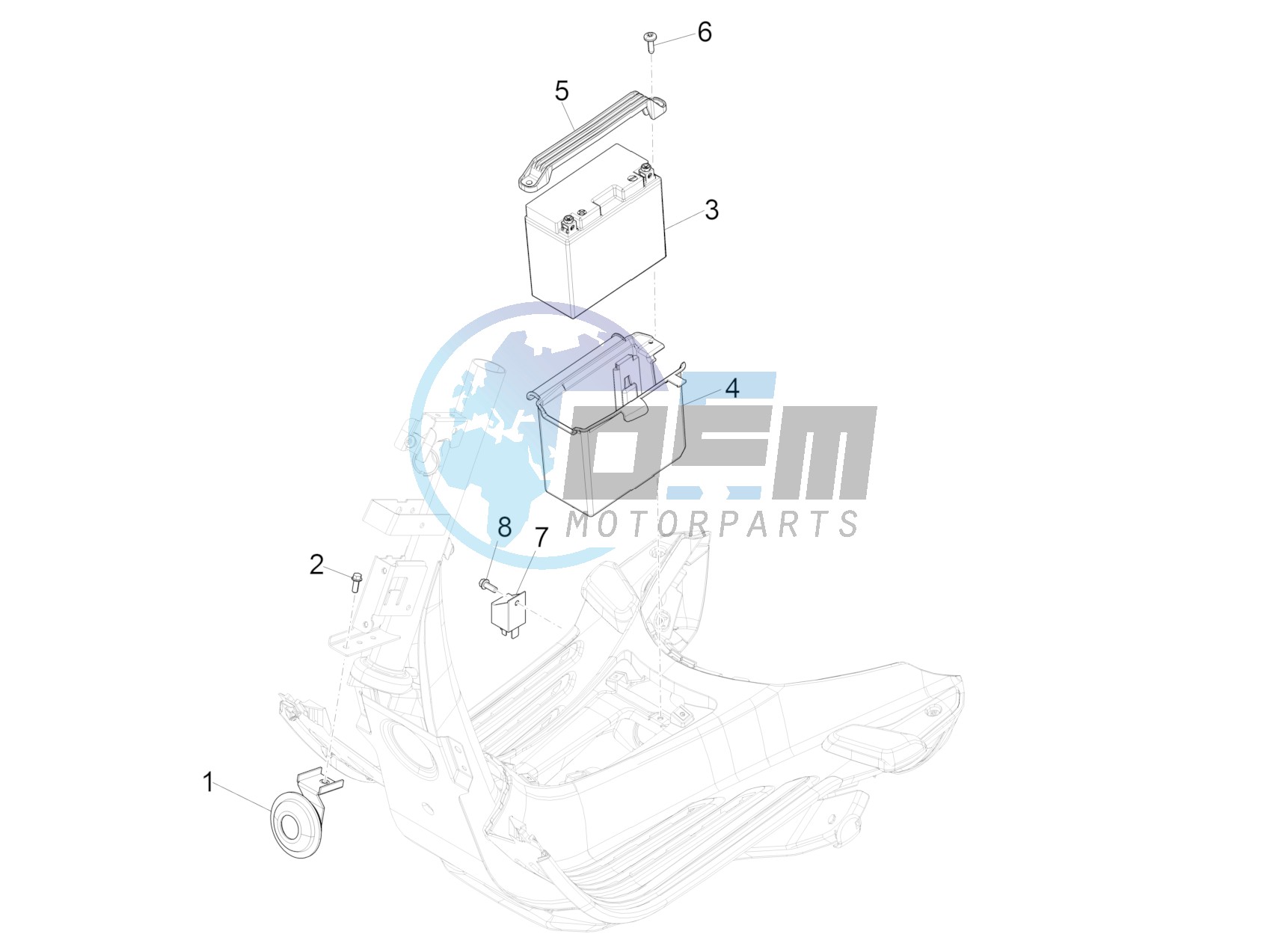 Remote control switches - Battery - Horn