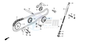 C50Z2 drawing CAM CHAIN/TENSIONER