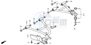 TRX350FM FOURTRAX drawing FRONT ARM (TRX350FM/FE)