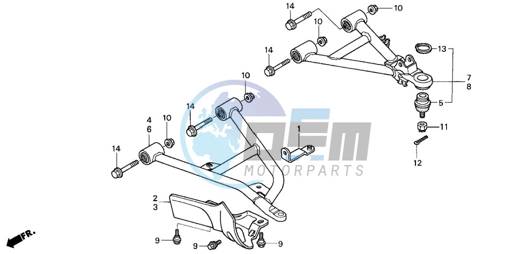 FRONT ARM (TRX350FM/FE)