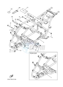 YFM125A YFM125GB GRIZZLY 125 (1PY2 1PY3 1PY1) drawing FRAME