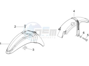 Liberty 150 4t e3 drawing Wheel housing - Mudguard