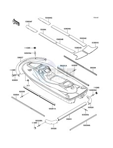 JET SKI 900 STX JT900E6F FR drawing Pads