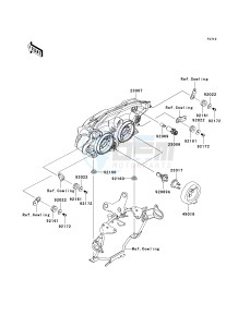 ZR 750 L [Z750 EU] (L7F-L8F) L8F drawing HEADLIGHT-- S- -