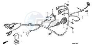 TRX250XA Australia - (U) drawing WIRE HARNESS