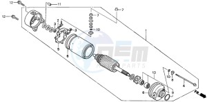 TRX350FM FOURTRAX 350 4X4ES drawing STARTING MOTOR