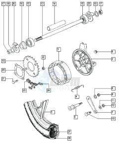 FLEXER_24-45kmh_W-Y 50 W-Y drawing Rear wheel