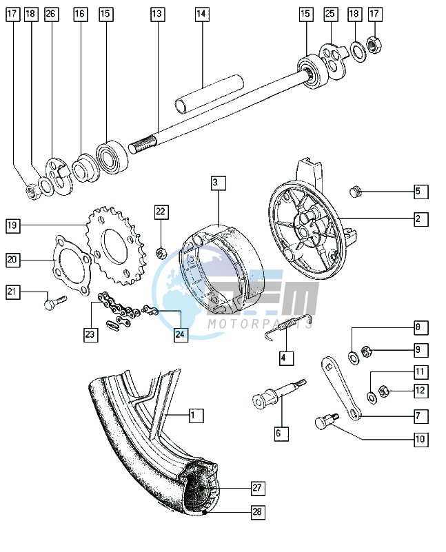 Rear wheel