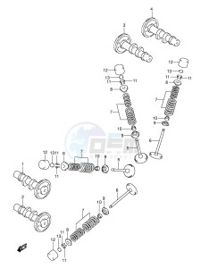 SV650S (E2) drawing CAMSHAFT   VALVE