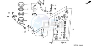 VFR8009 Europe Direct - (ED / MME TWO) drawing RR. BRAKE MASTER CYLINDER