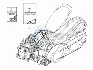 Beverly 350 4t 4v ie e3 ( USA - ca ) USA_CAL drawing Engine assembly