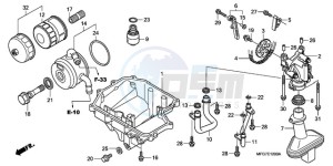 CB600F39 Australia - (U / ST) drawing OIL PAN/OIL PUMP