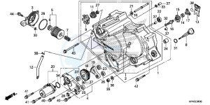 TRX420TMD TRX420 Europe Direct - (ED) drawing FRONT CRANKCASE COVER