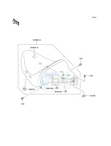 VN 1600 B [VULCAN 1600 MEAN STREAK] (B6F-B8FA) B8F drawing SEAT