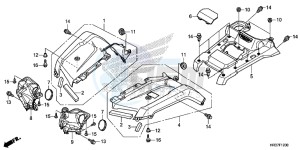 TRX420TM1G TRX500FA Europe Direct - (ED) drawing FRONT FENDER