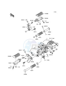 W800 EJ800AGF GB XX (EU ME A(FRICA) drawing Footrests