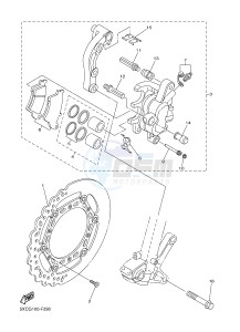 YZ250F (17DH 17DJ 17DK 17DL) drawing FRONT BRAKE CALIPER