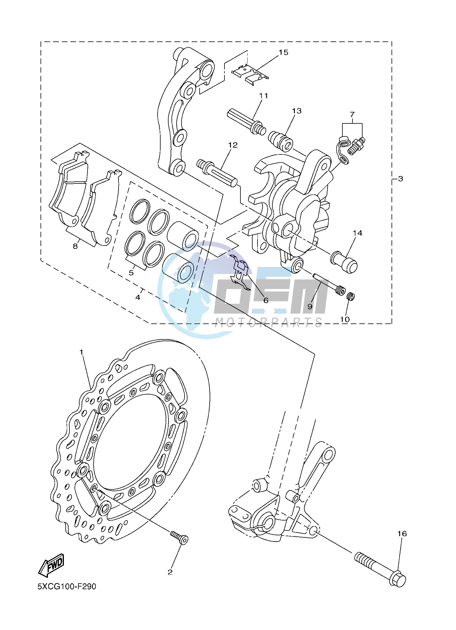 FRONT BRAKE CALIPER