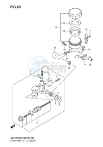 GSX-R750 (E3-E28) drawing FRONT MASTER CYLINDER