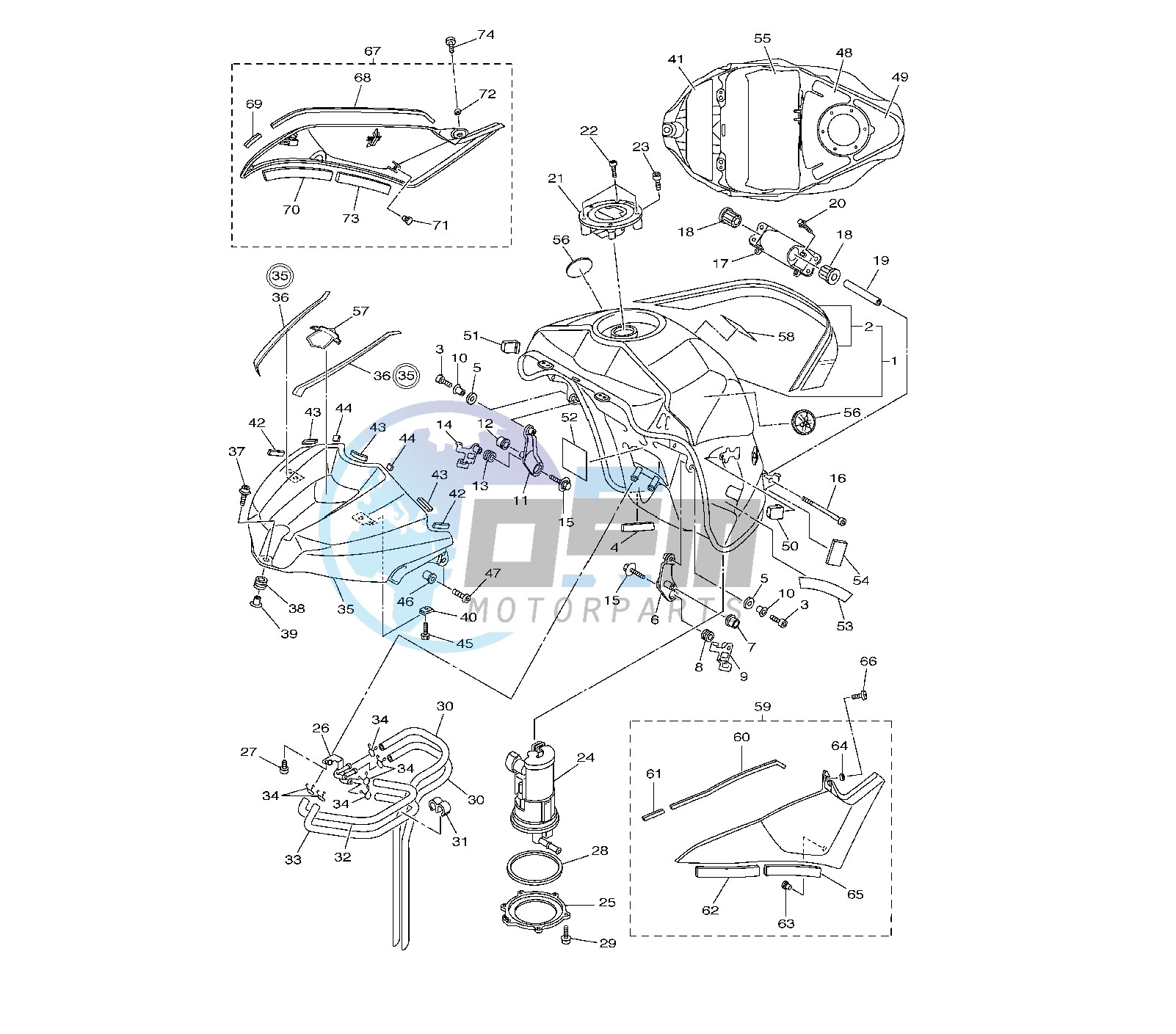 FUEL TANK 1KBJ-BK