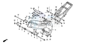 CBR900RR FIRE BLADE drawing FRAME BODY