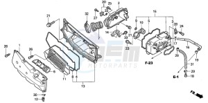 FJS600 SILVER WING drawing AIR CLEANER