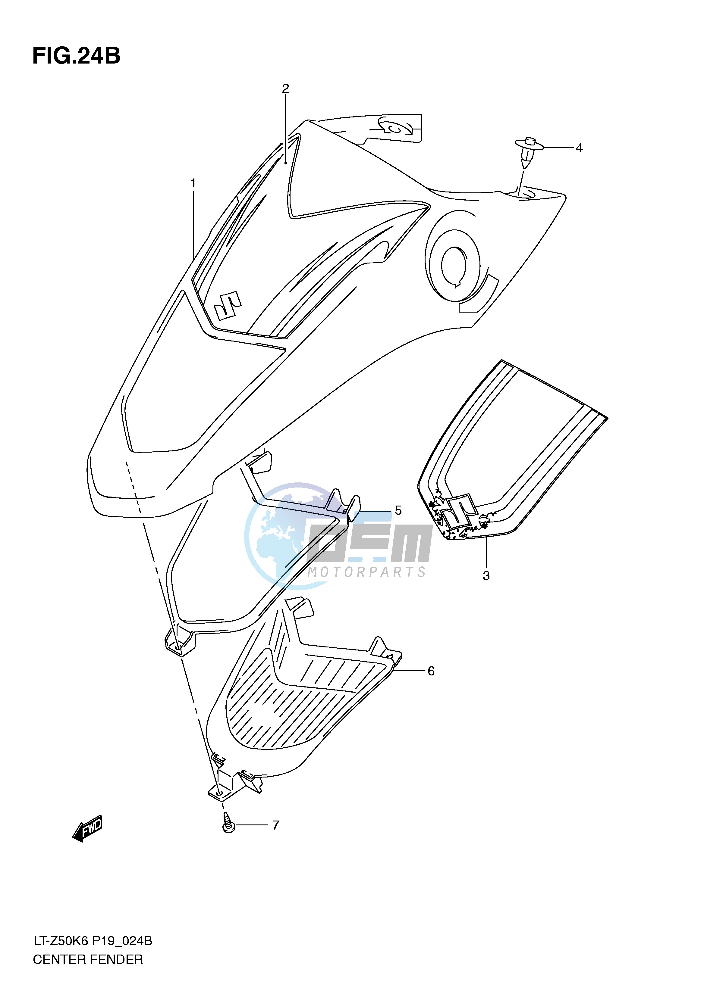 CENTER FENDER (MODEL L0)