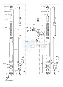 FZ8-N FZ8 (NAKED) 800 (2SH5) drawing FRONT FORK